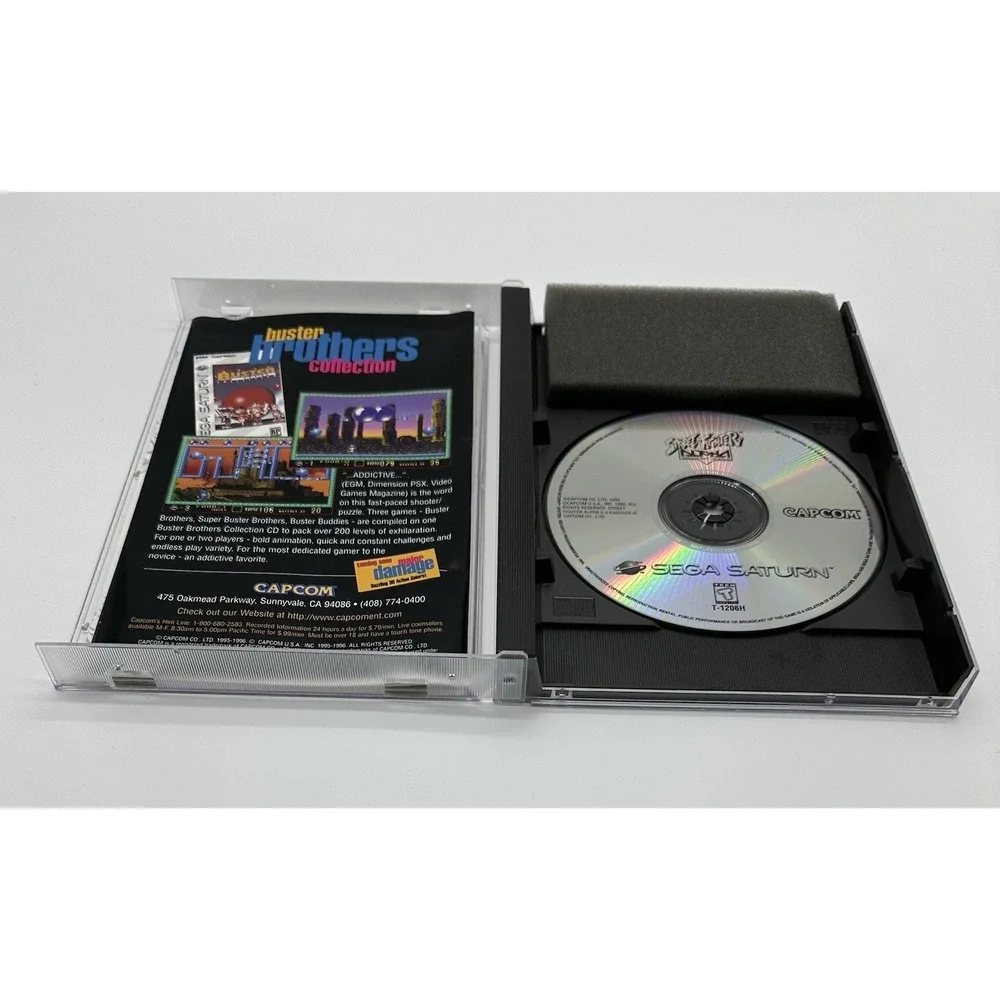 STREET FIGHTER ALPHA WARRIORS' DREAMS SEGA SATURN CIB FOAM REG INSERT TESTED